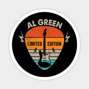 Vintage Al Green Name Guitar Pick Limited Edition Birthday Magnet